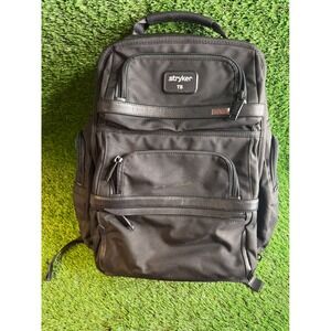 Tumi Alpha 3 Black Ballistic Nylon Leather Trim Backpack Mens Bag MSRP $695